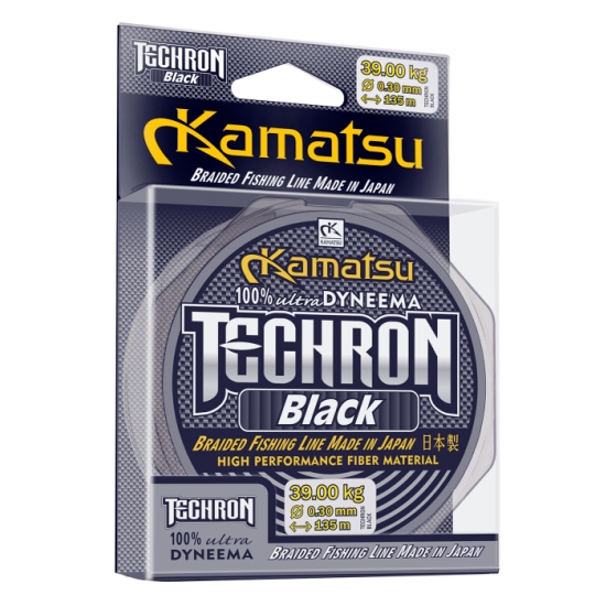 KAMATSU plecionka TECHRON BLACK 0.18mm/135m